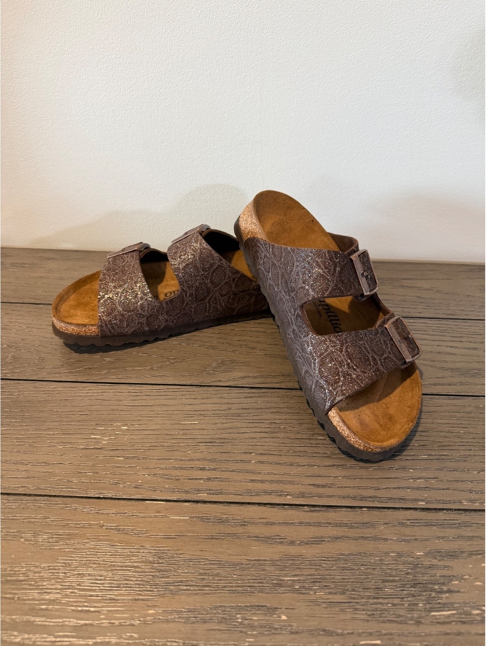 Papillio Brown Buckle Sandals Women’s Size 38/7.5